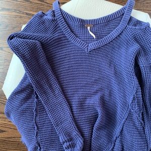 Free People Blue Sweater
